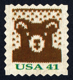 Bear - Booklet Single - Perf 8 United States Postage Stamp
