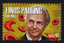 Linus Pauling - Chemist United States Postage Stamp | American Scientists