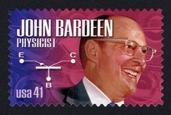 John Bardeen - Physicist United States Postage Stamp | American Scientists