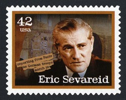 Eric Sevareid United States Postage Stamp | American Journalists