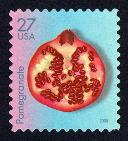 Pomegranate United States Postage Stamp | Tropical Fruit