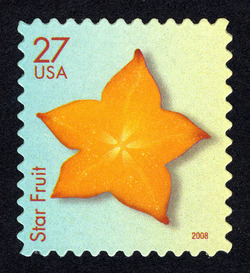 Star Fruit United States Postage Stamp | Tropical Fruit