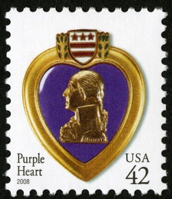 Purple Heart - 2008 Date United States Postage Stamp