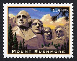 Mount Rushmore - Priority Mail United States Postage Stamp