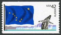Alaska Flag - Humpback Whale United States Postage Stamp | Flags of Our Nation