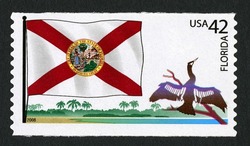 Florida Flag - Anhinga United States Postage Stamp | Flags of Our Nation