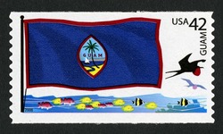 Guam Flag - Tropicbird United States Postage Stamp | Flags of Our Nation