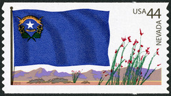 Nevada Flag - Ocotillos United States Postage Stamp | Flags of Our Nation