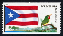 Puerto Rico Flag - Bird United States Postage Stamp | Flags of Our Nation