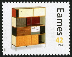 Eames Storage Unit United States Postage Stamp | Charles and Ray Eames