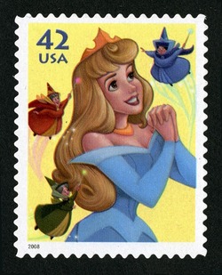 Princess Aurora - Sleeping Beauty United States Postage Stamp | The Art of Disney - Imagination