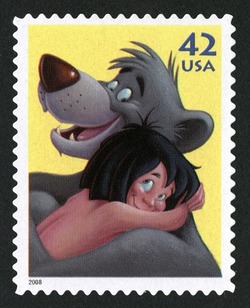 Mowgli and Baloo United States Postage Stamp | The Art of Disney - Imagination