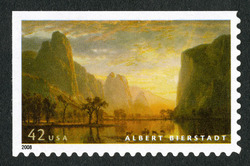 Albert Bierstadt - Valley of the Yosemite United States Postage Stamp