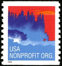 Sea Coast - NonProfit Org - 2008 Date United States Postage Stamp