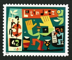 Latin Jazz United States Postage Stamp