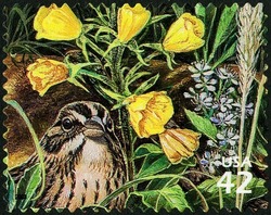 Vesper Sparrow United States Postage Stamp | Great Lakes Dunes