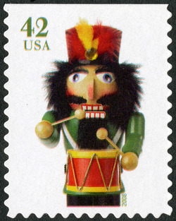 Drummer Nutcracker - Perf 10.75 X 11 United States Postage Stamp | Nutcrackers - Christmas