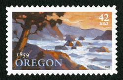 Oregon Statehood United States Postage Stamp
