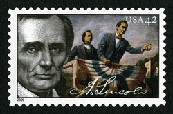 Abraham Lincoln as Politician United States Postage Stamp | Abraham Lincoln - 2009