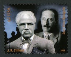 J.R. Clifford and Joel Elias Spingarn United States Postage Stamp | Civil Rights Pioneers