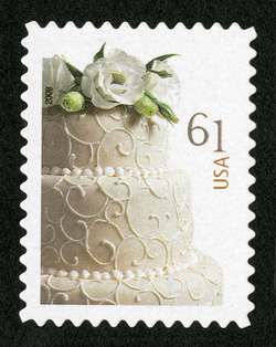 Wedding Cake United States Postage Stamp | Wedding