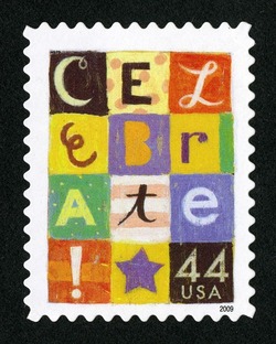 Celebrate - 2009 Date United States Postage Stamp