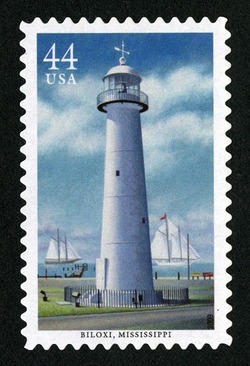 Biloxi - Mississippi United States Postage Stamp | Gulf Coast Lighthouses