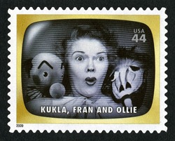 Kukla, Fran and Ollie United States Postage Stamp | Early TV Memories