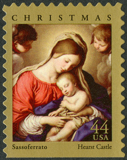 Sassoferrato - Madonna and Sleeping Child United States Postage Stamp