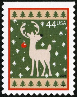 Reindeer United States Postage Stamp | Christmas - 2009
