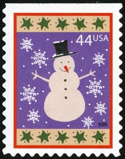 Snowman United States Postage Stamp | Christmas - 2009
