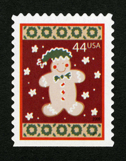 Gingerbread Man United States Postage Stamp | Christmas - 2009