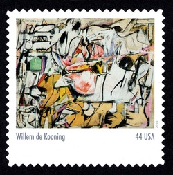 Willem De Kooning - Asheville United States Postage Stamp | Abstract Expressionists
