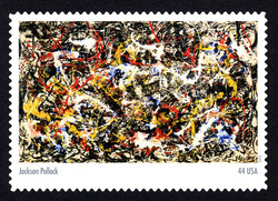 Jackson Pollock - Convergence United States Postage Stamp | Abstract Expressionists
