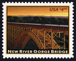 New River Gorge Bridge - Priority Mail United States Postage Stamp