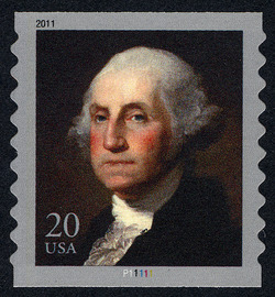 George Washington - Horizontal Imperforate United States Postage Stamp
