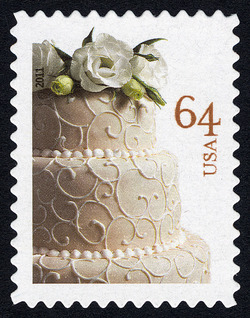 Wedding Cake United States Postage Stamp | Wedding