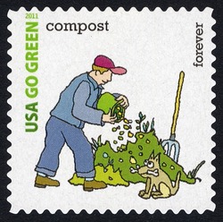 Compost United States Postage Stamp | Go Green