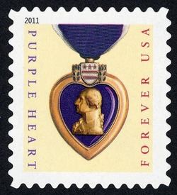 Purple Heart - 2011 Date United States Postage Stamp