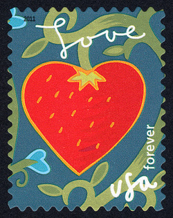 Strawberry United States Postage Stamp | Garden of Love