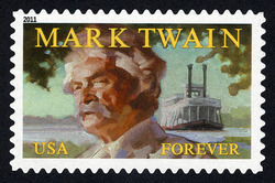Mark Twain United States Postage Stamp