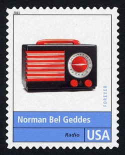 Norman Bel Geddes - Radio United States Postage Stamp | Pioneers of American Industrial Design