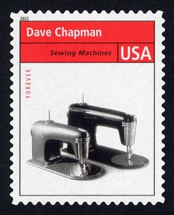Dave Chapman - Sewing Machines United States Postage Stamp | Pioneers of American Industrial Design