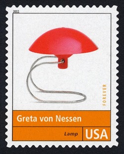 Greta Von Nessen - Lamp United States Postage Stamp | Pioneers of American Industrial Design