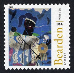 Poseidon United States Postage Stamp | Romare Bearden
