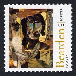 Conjur Woman United States Postage Stamp | Romare Bearden