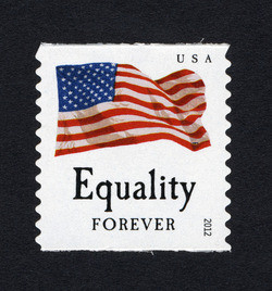 Equality Flag - Horizontal Imperforate - Perf 11 United States Postage Stamp | Four Flags