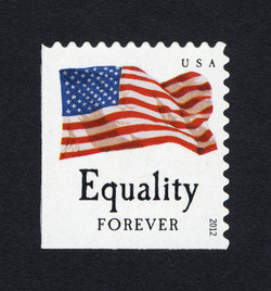 Equality Flag - Booklet Single - 19 Mm Wide United States Postage Stamp | Four Flags