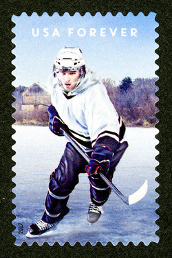The History of Hockey - Modern Era - Matte Finish United States Postage Stamp | The History of Hockey