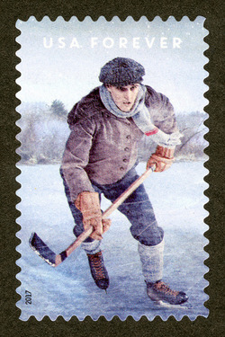 The History of Hockey - Vintage Era - Matte Finish United States Postage Stamp | The History of Hockey